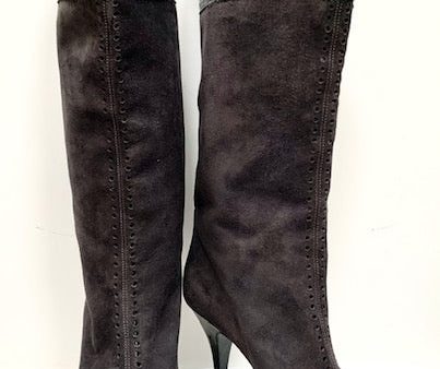 Yves Saint Laurent & Patent Platform Boots Size 9.5 (PREOWNED) Supply