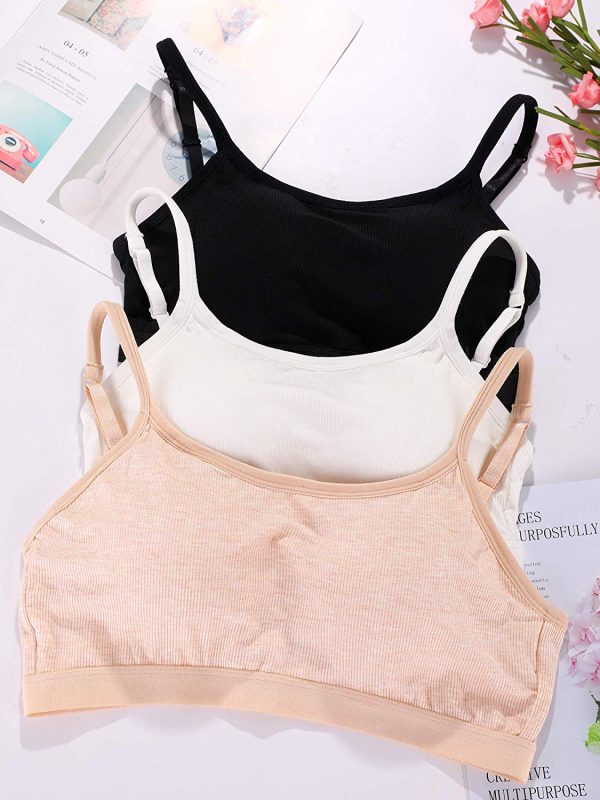 3 Pieces Mini Camisole Bra Wireless Online Hot Sale