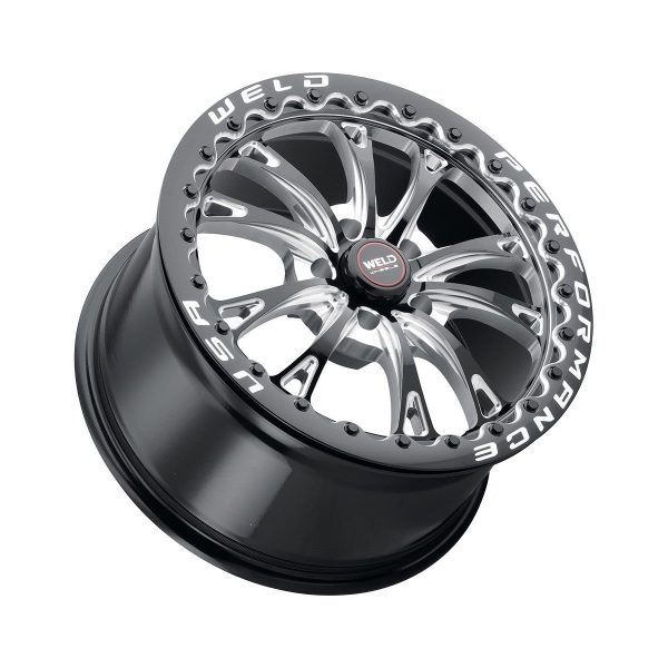 Weld S908 17X10 Belmont Drag Beadlock 5X112 ET40 BS7.1 Gloss Black MIL Dia 78.1 Hot on Sale