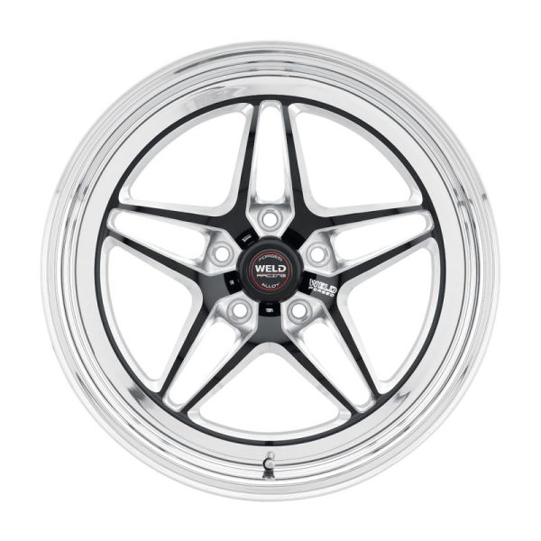 Weld S81 15x10   5x4.5 BP   7.5in. BS Black Wheel 3.18 ID (Med Pad) For Sale