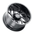 Weld Off-Road W117 22X10 Fulcrum 8X170 ET-18 BS4.75 Gloss Black MIL 125.1 For Sale