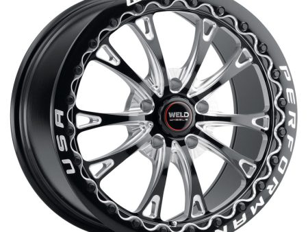 Weld Belmont Beadlock 18x10.5   5x120.65 BP   ET65 BS8.25 Gloss Black MIL DIA 78.1 Hot on Sale