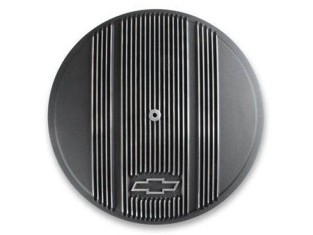 Vintage Series GM Licensed Air Cleaner - Satin Black Machined 120-173 Hot on Sale