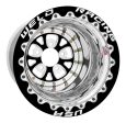 Weld V-Series 15x10   5x4.5 BP   3in. BS Black Center w  Polished Shell - Black Single Beadlock MT Hot on Sale