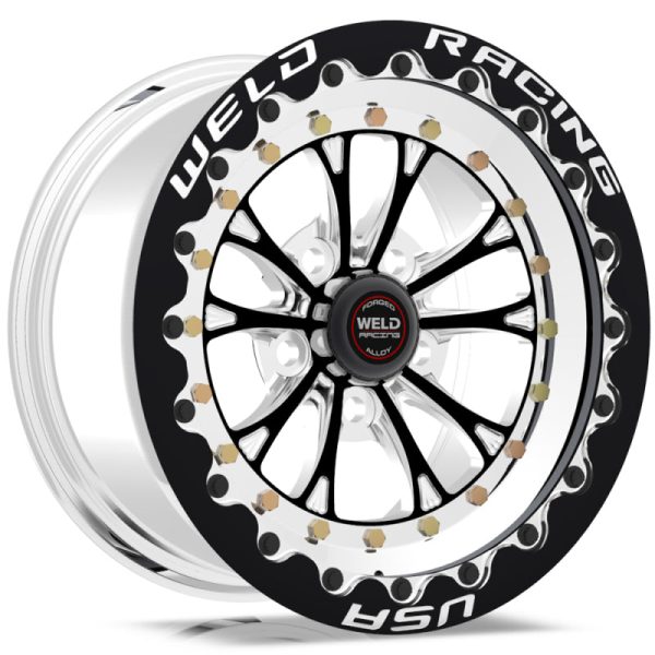 Weld Vitesse 15x10   5x4.5 BP   7.5in. BS Black Wheel - Black Single Beadlock MT Hot on Sale