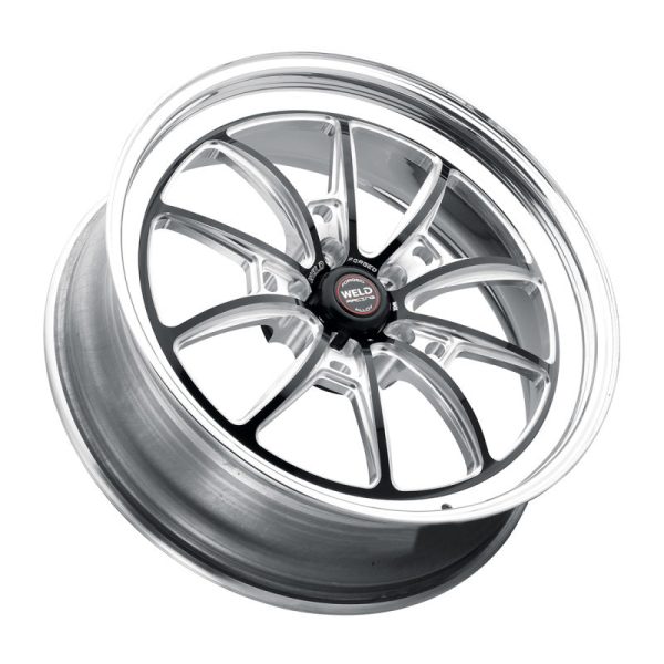 Weld S80 18x5   5x115 BP   1.6in BS Black Wheel (High Pad) - Non-Beadlock Online now