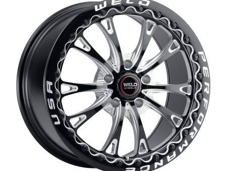 Weld S908 17X10 Belmont Drag Beadlock 5X112 ET40 BS7.1 Gloss Black MIL Dia 78.1 Hot on Sale