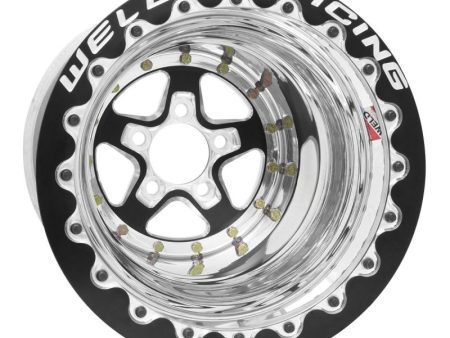 Weld Alumastar 2.0 15x10   5x4.75 BP   5in. BS Black Wheel - Black Double Beadlock MT Fashion