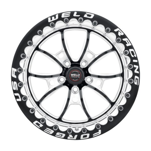 Weld S80 17x10   5x115 BP   6.7in BS Black Wheel (High Pad) - Black Single Beadlock MT Online Hot Sale