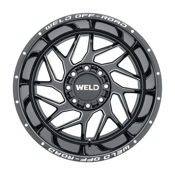 Weld Off-Road W117 20X9 Fulcrum 8X165.1 ET00 BS5.00 Gloss Black MIL 125.1 Fashion