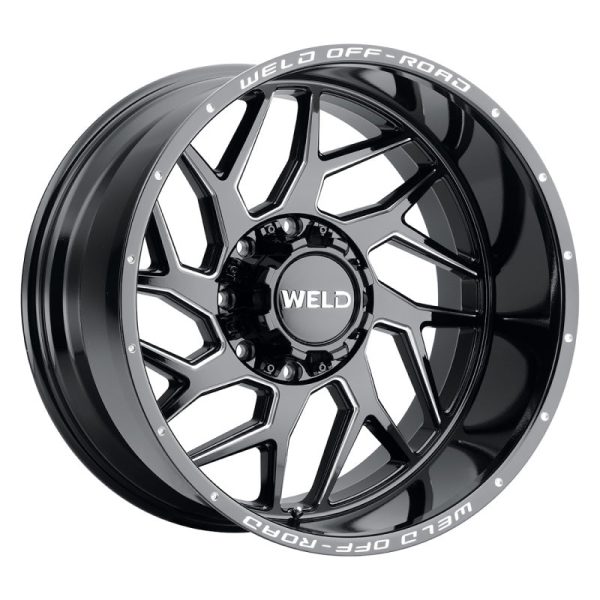 Weld Off-Road W117 22X10 Fulcrum 5X139.7 5X150 ET-18 BS4.75 Gloss Black MIL 110.2 Fashion