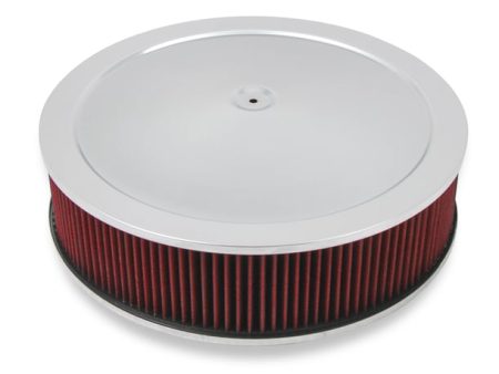 4150 Drop Base Air Cleaner Chrome w 4  Red Washable Gauze Filter 120-4140 For Sale