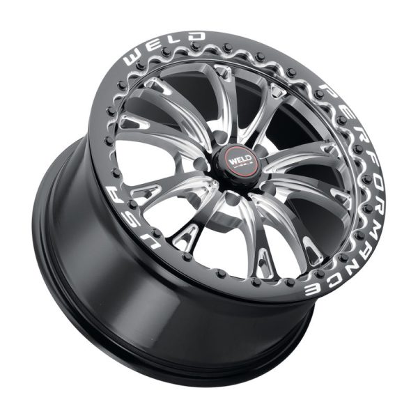 Weld S908 18X10 Belmont Drag Beadlock 5X115 ET30 BS6.70 Gloss Black MIL Dia 78.1 Online now