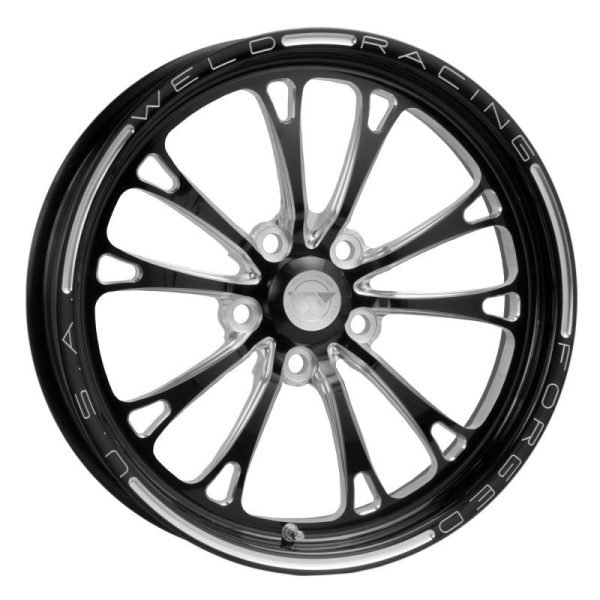 Weld V-Series 1-Piece 17x4.5   5x4.5 BP   2.25in. BS Black Wheel - Non-Beadlock on Sale