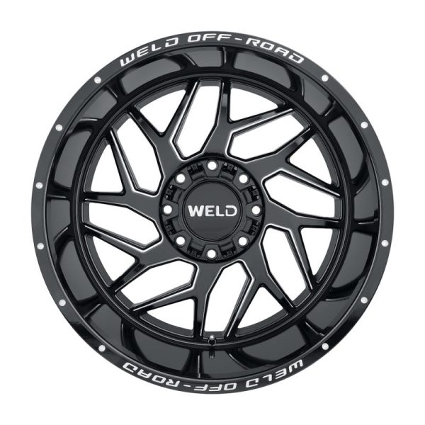 Weld Off-Road W117 22X10 Fulcrum 5X139.7 5X150 ET-18 BS4.75 Gloss Black MIL 110.2 Fashion