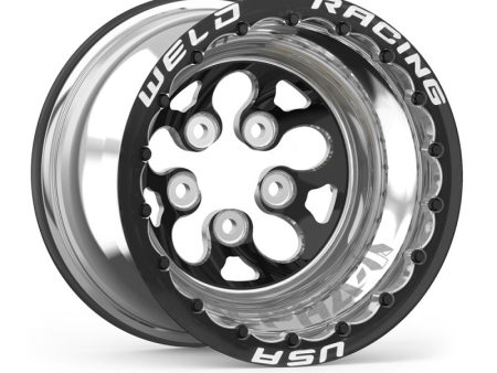 Weld Alpha-1 15x12   5x4.5 BP   5in. BS Black Wheel - Black Single Beadlock MT Fashion