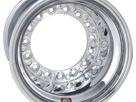 Weld Wide 5 HS Direct Mount 15x13   5x10.25 BP   3in. BS Polished Assembly - Mod Beadlock For Sale