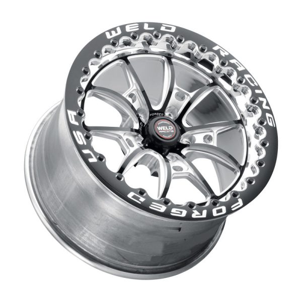 Weld S80 17x10   5x115 BP   6.7in BS Black Wheel (High Pad) - Black Single Beadlock MT Online Hot Sale