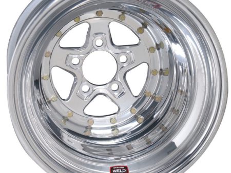 Weld Alumastar 2.0 15x12   5x4.75 BP   3in. BS Polished Wheel - Non-Beadlock Online Sale