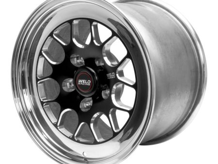 Weld S77 15x8.33   5x4.5 BP   5.5in. BS Black Wheel (Low Pad) - Non-Beadlock Hot on Sale