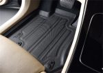 3D MAXpider 16-21 Tesla Model X Elegant Hybrid 1st Row Floormat - Black For Cheap