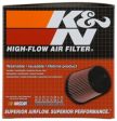 K&N Universal Clamp-On Air Filter 2-1 8in Flange 4x3in-B 3x2in-T 4in-L Online Sale