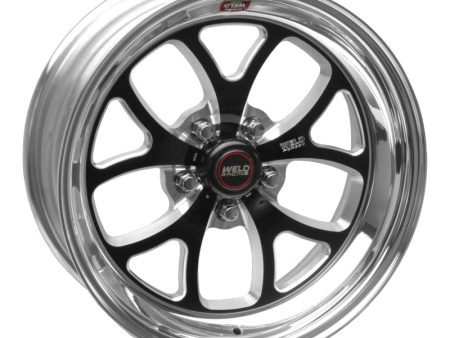 Weld S76 17x8   5x4.75 BP   4.4in. BS Black Wheel (Low Pad) - Non-Beadlock Sale