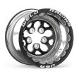 Weld Alpha-1 15x12   5x4.75 BP   4in BS Black Wheel - Black Double Beadlock MT Online Sale