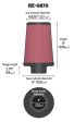 K&N Universal Rubber Filter 4inch FLG   6inch OD-B   4-5 8inch OD-T   9inch H Online Sale