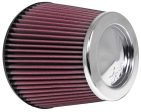 K&N Universal Chrome Filter 6in Flange ID x 7.5in Base OD x 5in Top OD x 6in H Cheap