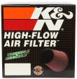 K&N Filter Universal Air Filter Carbon Fiber Top With 6in Flange x 7.5in Base x 6in H For Discount