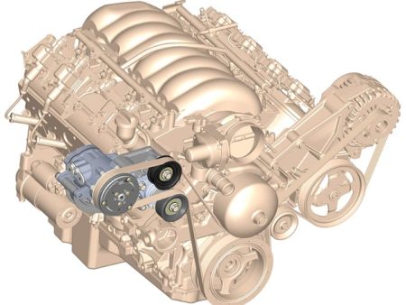 LS High-Mount A C Accessory Drive Kit - Includes SD7 A C Compressor, Tensioner, & Pulleys 20-142 For Cheap
