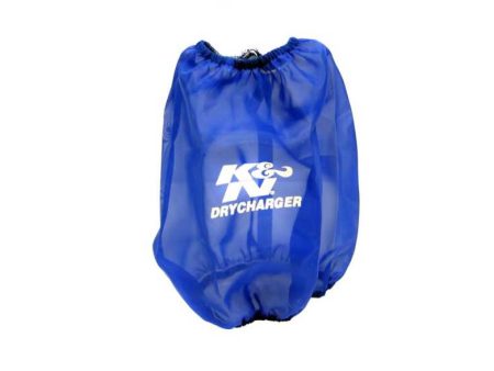 K&N Blue Drycharger Round Tapered Air Filter Wrap 5.875in Top ID   7.5in Base ID   8.5in Height Online Hot Sale