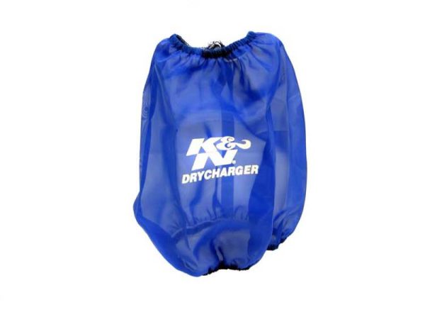 K&N Blue Drycharger Round Tapered Air Filter Wrap 5.875in Top ID   7.5in Base ID   8.5in Height Online Hot Sale