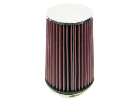 K&N Universal Chrome Filter 3 1 2 inch FLG   5 1 2 inch Bottom   4 1 2 inch Top   8 inch Height Supply