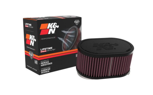 K&N 2-1 8in DUAL FLG 6-1 4 X 4inOD 3inH Universal Clamp-On Air Filter For Discount