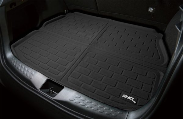 3D MAXpider 16-20 Tesla Model X Behind 3rd Row Kagu Cargo Liner - Black For Discount