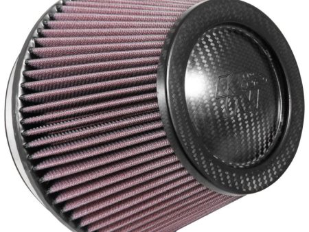 K&N Universal CarbonFiber Filter 6in Flange   7-1 2in OD-B   5-1 8in OD-T   5in H Fashion