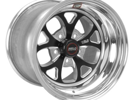 Weld S76 15x6.33   5x4.75 BP   3.5in. BS Black Wheel (Low Pad) - Non-Beadlock on Sale