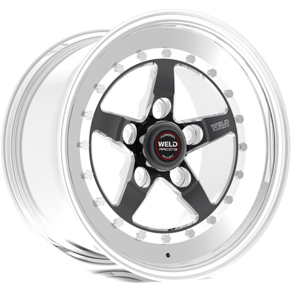 Weld Weldstar 15x8   5x4.75 BP   3.5in. BS Black Wheel - Non-Beadlock Online now