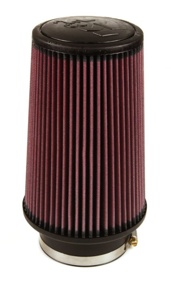 K&N Universal Rubber Filter 4inch FLG   6inch OD-B   4-5 8inch OD-T   9inch H Online Sale