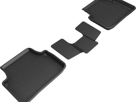 3D MAXpider 18-21 Volkswagen Tiguan Kagu 2nd Row Floormats - Black Discount