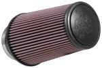 K&N Universal Rubber Filter 4inch FLG   6inch OD-B   4-5 8inch OD-T   9inch H Online Sale