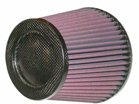 K&N Cone Filter 5in ID 6.5in base 4.5in top 5.625in height carbon fiber look For Sale