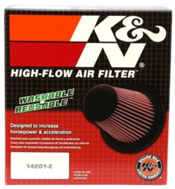 K&N Universal Chrome Filter 6in Flange ID x 7.5in Base OD x 5in Top OD x 6in H Cheap