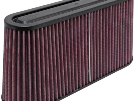 K&N Filter Univ Air Filter Carbon Fiber Top Base Oval FLG 12x3-1 2in B   11x2-1 2in T   5-3 4in H For Cheap