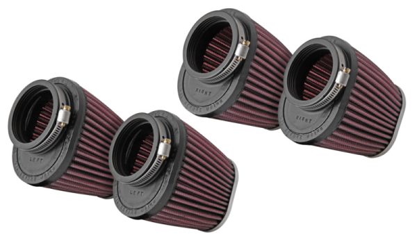 K&N Universal Clamp-On Air Filter 2-1 8in Flange 4x3in-B 3x2in-T 4in-L Online Sale